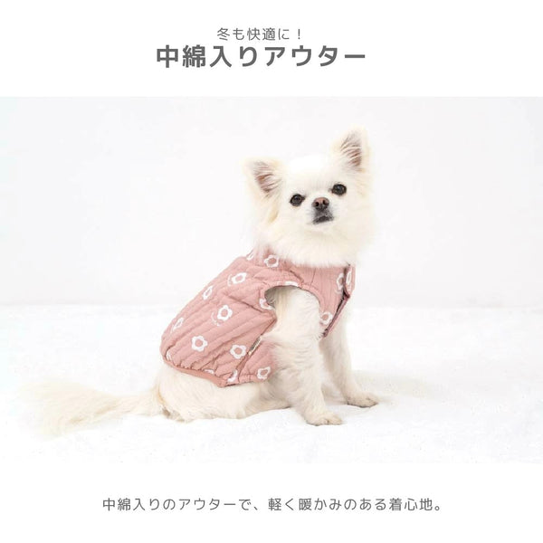 ティノティート TINOTITO 花柄刺しゅうアウター ☆10月下旬順次発送☆【小型犬 犬服 ドッグウェア アウター コート】