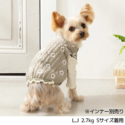 ティノティート TINOTITO 花柄刺しゅうアウター ☆10月下旬順次発送☆【小型犬 犬服 ドッグウェア アウター コート】