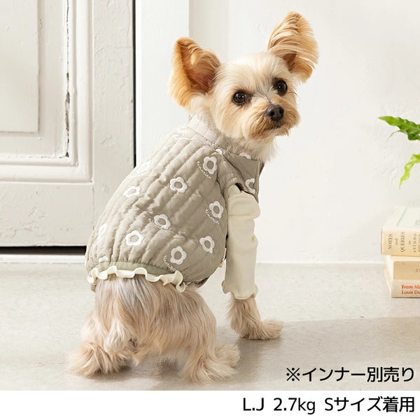 ティノティート TINOTITO 花柄刺しゅうアウター ☆10月下旬順次発送☆【小型犬 犬服 ドッグウェア アウター コート】