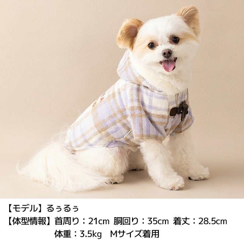 ティノティート TINOTITO チェックボアアウター ☆10月下旬順次発送☆【小型犬 犬服 ドッグウェア アウター コート】