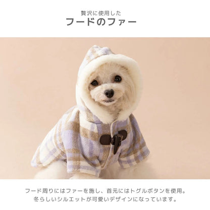 ティノティート TINOTITO チェックボアアウター ☆10月下旬順次発送☆【小型犬 犬服 ドッグウェア アウター コート】