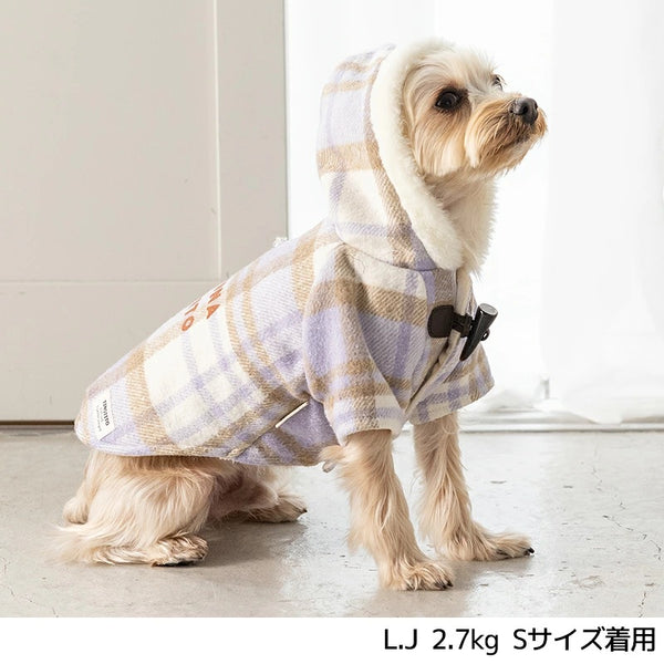 ティノティート TINOTITO チェックボアアウター ☆10月下旬順次発送☆【小型犬 犬服 ドッグウェア アウター コート】