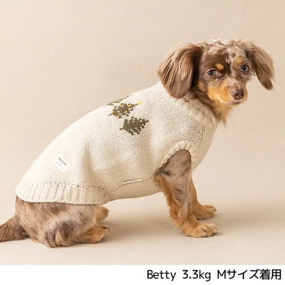 ティノティート TINOTITO ツリー柄ニット ☆10月下旬順次発送☆【小型犬 犬服 ドッグウェア トップス ニット セーター】