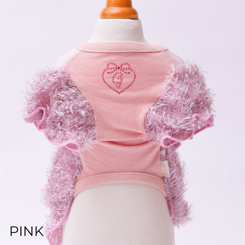 ゴッドピヴァ GODPIVA ☆ご予約☆ ノーブルフェザーワンピース【小型犬用 犬服 ドッグウエア ワンピース ドレス スカート セレブ】