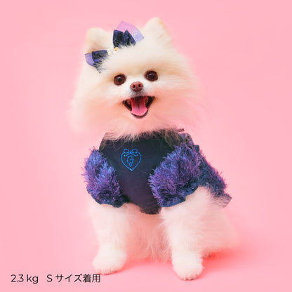 ゴッドピヴァ GODPIVA ☆ご予約☆ ノーブルフェザーワンピース【小型犬用 犬服 ドッグウエア ワンピース ドレス スカート セレブ】