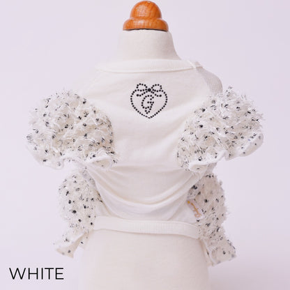 ゴッドピヴァ GODPIVA ☆ご予約☆ ノーブルフェザーワンピース【小型犬用 犬服 ドッグウエア ワンピース ドレス スカート セレブ】