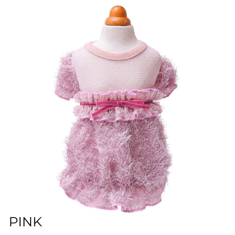 ゴッドピヴァ GODPIVA ☆ご予約☆ ノーブルフェザーワンピース【小型犬用 犬服 ドッグウエア ワンピース ドレス スカート セレブ】