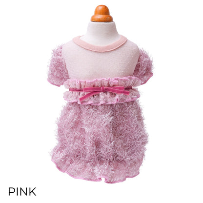 ゴッドピヴァ GODPIVA ☆ご予約☆ ノーブルフェザーワンピース【小型犬用 犬服 ドッグウエア ワンピース ドレス スカート セレブ】