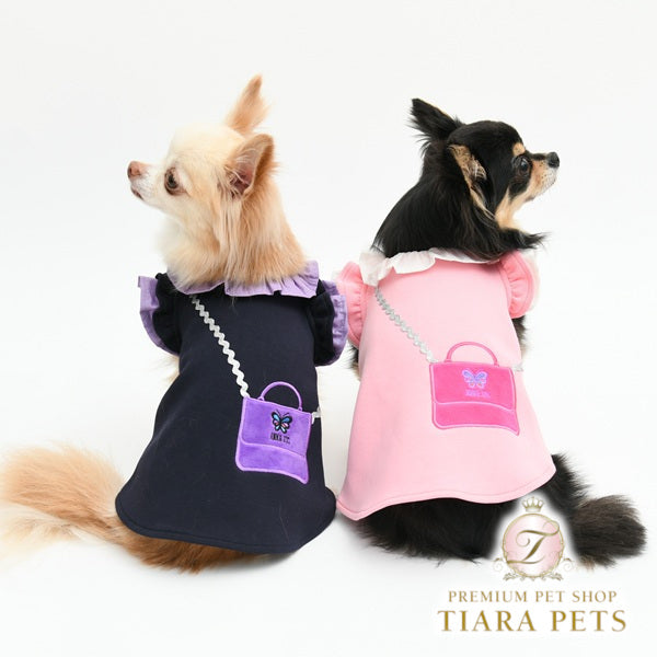 アナ スイ ANNA SUI ミニショルダーモチーフワンピース【小型犬 犬服 ドッグウエア ワンピース スカート ドレス セレブ】