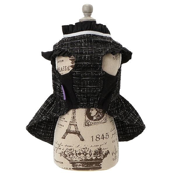 アナ スイ ANNA SUI リボンフリルツイードワンピース【小型犬 犬服 ドッグウエア ワンピース スカート ドレス セレブ】