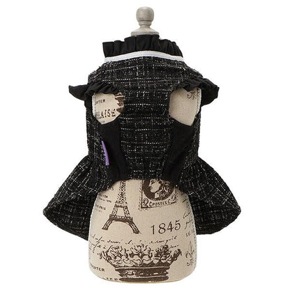 アナ スイ ANNA SUI リボンフリルツイードワンピース【小型犬 犬服 ドッグウエア ワンピース スカート ドレス セレブ】