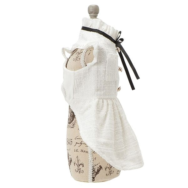 アナ スイ ANNA SUI リボンフリルツイードワンピース【小型犬 犬服 ドッグウエア ワンピース スカート ドレス セレブ】
