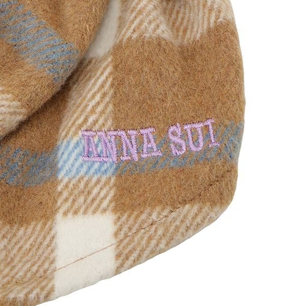 アナ スイ ANNA SUI チェック柄ドッキングふわふわワンピース【小型犬 犬服 ドッグウエア ワンピース スカート ドレス セレブ】