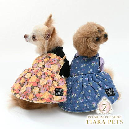 アナ スイ ANNA SUI グラフィックキルティングワンピース【小型犬 犬服 ドッグウエア ワンピース スカート ドレス セレブ】