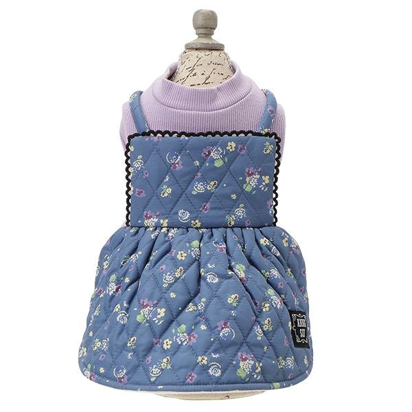 アナ スイ ANNA SUI グラフィックキルティングワンピース【小型犬 犬服 ドッグウエア ワンピース スカート ドレス セレブ】