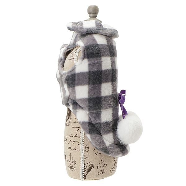 アナ スイ ANNA SUI リボン付きもこもこチェック柄アウター【小型犬 犬服 ドッグウエア アウター コート セレブ】