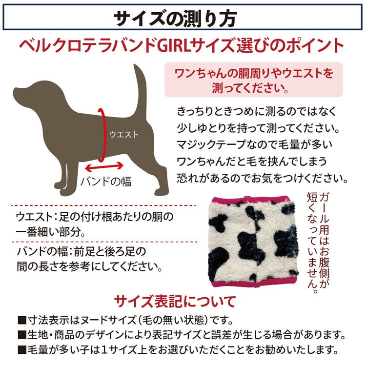 クークチュール Coo Couture ☆10月中旬から下旬入荷予定☆ テラヘルツ・MOUMOUベルクロバンド［7353］【ドッグウエア ウエア 犬介護 腹巻 はら巻 シニア犬】
