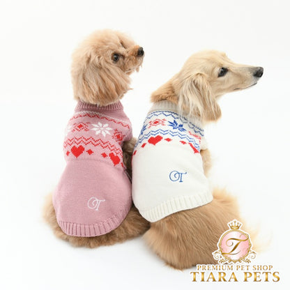 ワンオクターヴ One Octave ノルディック風ニット【小型犬 犬服 ドッグウエア トップス ニット セーター セレブ】