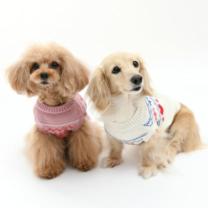 ワンオクターヴ One Octave ノルディック風ニット【小型犬 犬服 ドッグウエア トップス ニット セーター セレブ】