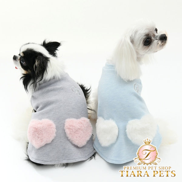ワンオクターヴ One Octave ハートポケットワンピ【小型犬 犬服 ドッグウエア ワンピース スカート ドレス セレブ】