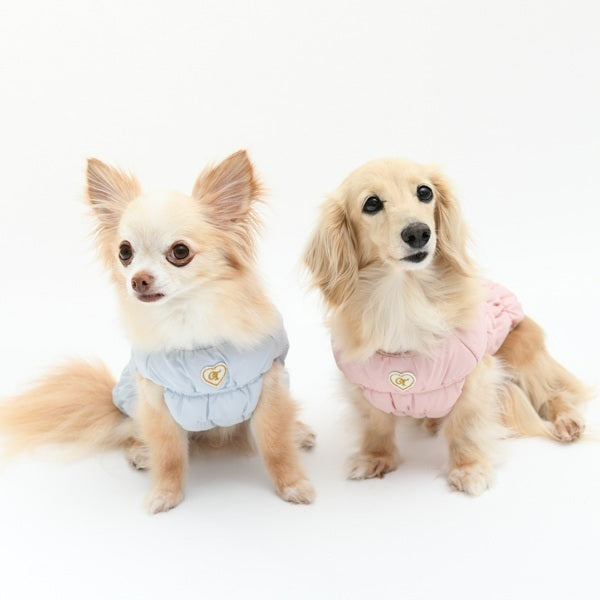 ワンオクターヴ One Octave ポイントリボンもこもこベスト【小型犬 犬服 ドッグウエア アウター コート ベスト セレブ】