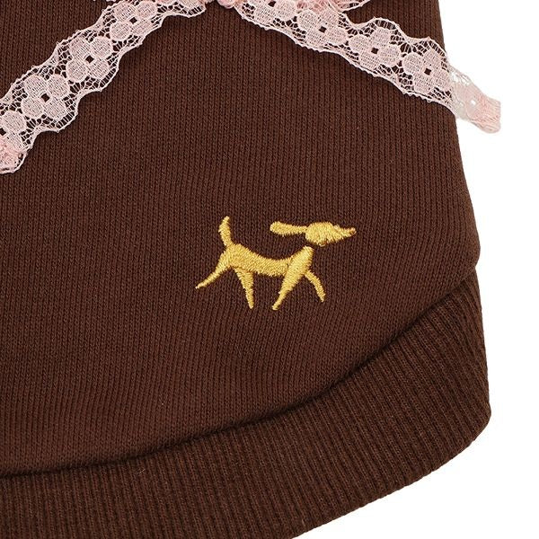 ロペピクニック ROPE PICNIC リボンパーカー【犬服 ドッグウエア トップス パーカー フーディ スウェット トレーナー セレブ】
