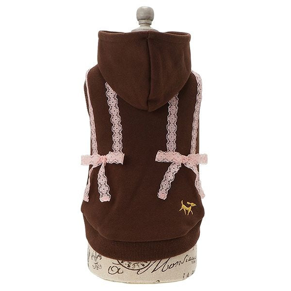 ロペピクニック ROPE PICNIC リボンパーカー【犬服 ドッグウエア トップス パーカー フーディ スウェット トレーナー セレブ】