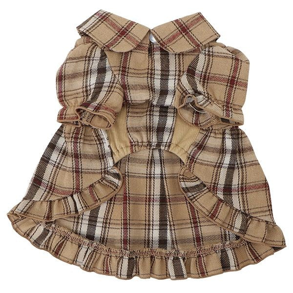 ロペピクニック ROPE PICNIC 襟付きチェック柄ワンピース【犬服 ドッグウエア ワンピース スカート ドレス セレブ】