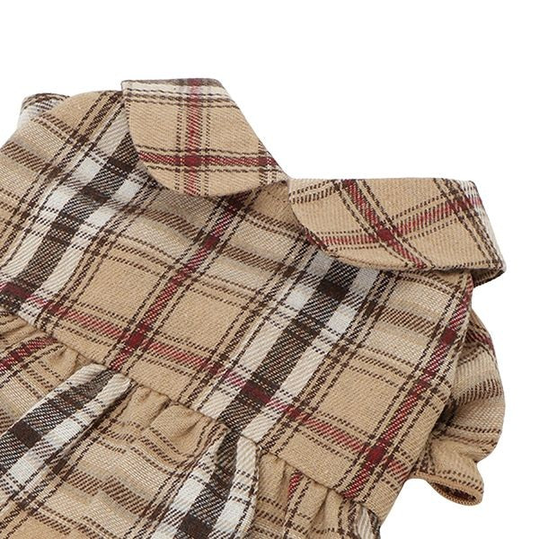 ロペピクニック ROPE PICNIC 襟付きチェック柄ワンピース【犬服 ドッグウエア ワンピース スカート ドレス セレブ】
