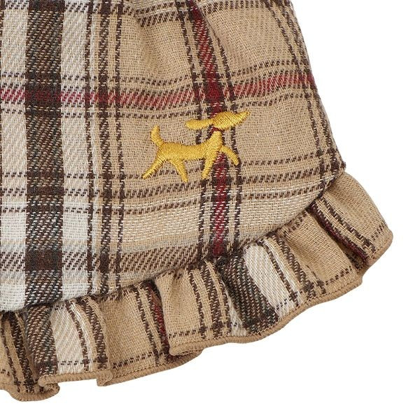 ロペピクニック ROPE PICNIC 襟付きチェック柄ワンピース【犬服 ドッグウエア ワンピース スカート ドレス セレブ】