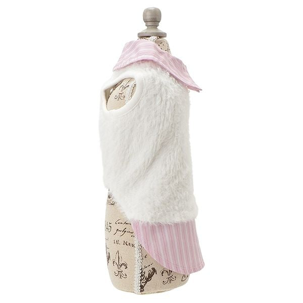 ロペピクニック ROPE PICNIC フェザーニットドッキングシャツ【犬服 ドッグウエア トップス シャツ レイヤード セレブ】