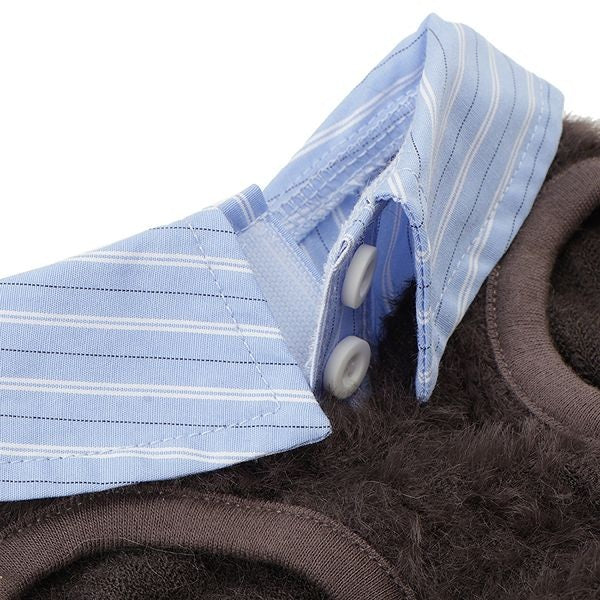 ロペピクニック ROPE PICNIC フェザーニットドッキングシャツ【犬服 ドッグウエア トップス シャツ レイヤード セレブ】