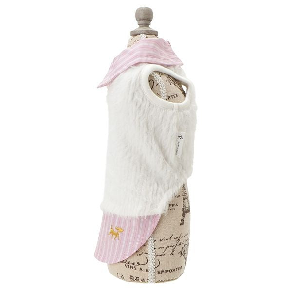ロペピクニック ROPE PICNIC フェザーニットドッキングシャツ【犬服 ドッグウエア トップス シャツ レイヤード セレブ】