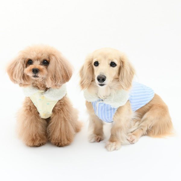 ロペピクニック ROPE PICNIC 総柄ボアベスト【犬服 ドッグウエア トップス ベスト ノースリーブ セレブ】