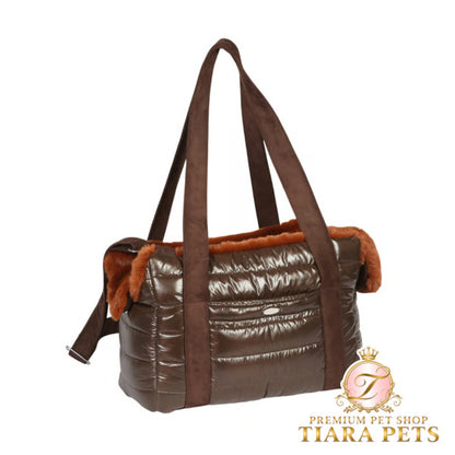 シャーロットドレス Charlotte's Dress Art. O147 bag Chocolate【犬用 オーナー用 キャリーバッグ お散歩 セレブ】