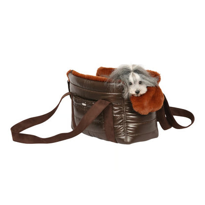 シャーロットドレス Charlotte's Dress Art. O147 bag Chocolate【犬用 オーナー用 キャリーバッグ お散歩 セレブ】