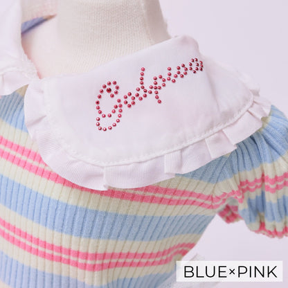 ゴッドピヴァ GODPIVA ☆ご予約☆ フレンチボーダワンピース【小型犬用 犬服 ドッグウエア ワンピース スカート ドレス セレブ】