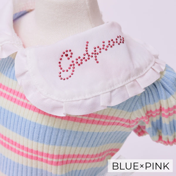 ゴッドピヴァ GODPIVA ☆ご予約☆ フレンチボーダワンピース【小型犬用 犬服 ドッグウエア ワンピース スカート ドレス セレブ】