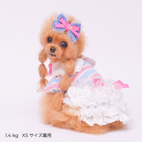 ゴッドピヴァ GODPIVA ☆ご予約☆ フレンチボーダワンピース【小型犬用 犬服 ドッグウエア ワンピース スカート ドレス セレブ】