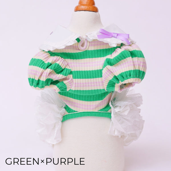 ゴッドピヴァ GODPIVA ☆ご予約☆ フレンチボーダワンピース【小型犬用 犬服 ドッグウエア ワンピース スカート ドレス セレブ】