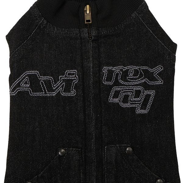 アヴィレックス AVIREX ゴーラーズスティッチデニムJKT【犬服 ドッグウエア ウエア アウター ジャケット デニム Gジャン カジュアル】