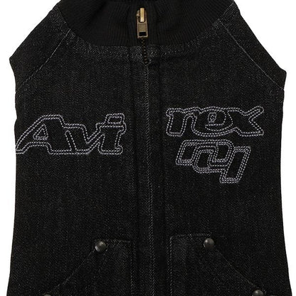 アヴィレックス AVIREX ゴーラーズスティッチデニムJKT【犬服 ドッグウエア ウエア アウター ジャケット デニム Gジャン カジュアル】