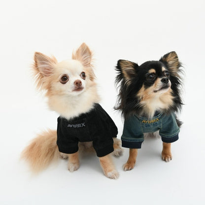 アヴィレックス AVIREX ゴーラーズスティッチデニムJKT【犬服 ドッグウエア ウエア アウター ジャケット デニム Gジャン カジュアル】