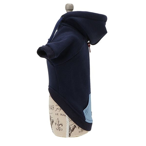 エドウイン EDWIN ハーフジップデニムポケットパーカー【犬服 ドッグウエア ウエア トップス パーカー フーディ スウェット トレーナー カジュアル】