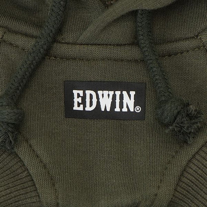 エドウイン EDWIN デニムパッチ風パーカー【犬服 ドッグウエア ウエア トップス パーカー フーディ スウェット トレーナー カジュアル】