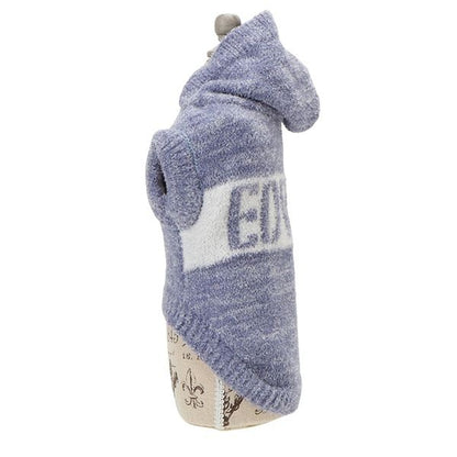 エドウイン EDWIN フード付もこもこロゴスウェット【犬服 ドッグウエア ウエア ルームウエア トップス パーカー フーディ スウェット トレーナー カジュアル】