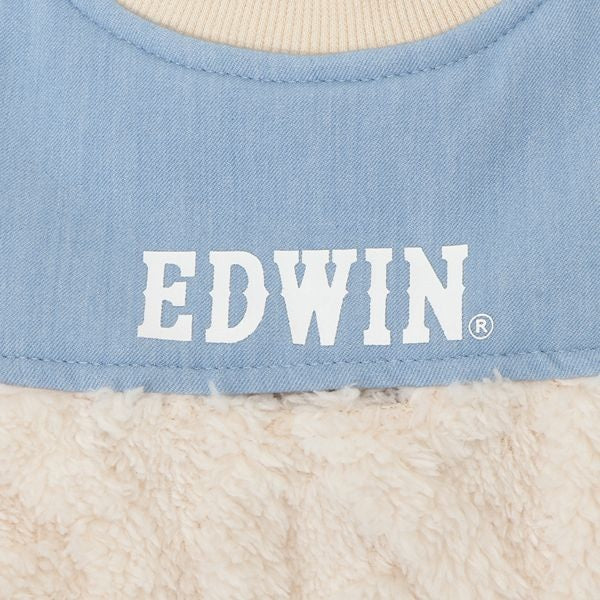 エドウイン EDWIN デニム切り替えふわもこスウェット【犬服 ドッグウエア ウエア トップス パーカー フーディ スウェット トレーナー カジュアル】