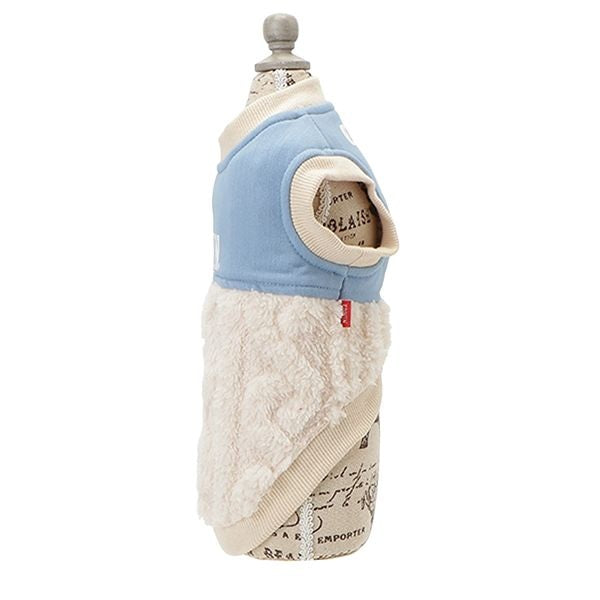 エドウイン EDWIN デニム切り替えふわもこスウェット【犬服 ドッグウエア ウエア トップス パーカー フーディ スウェット トレーナー カジュアル】