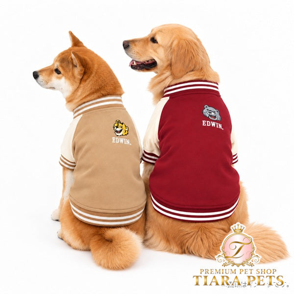 エドウイン EDWIN スタジャン風スウェット【犬服 ドッグウエア ウエア トップス スウェット トレーナー カジュアル】
