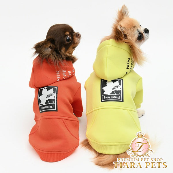ロゴス LOGOS もちのびロゴパーカー【犬服 ドッグウエア ウエア トップス パーカー フーディ スウェット トレーナー カジュアル】